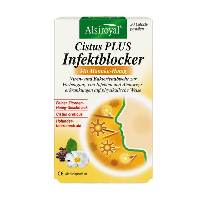 Cistus Plus Infektblocker mit Manuka-Honig 30 Stk. Alsiroyal