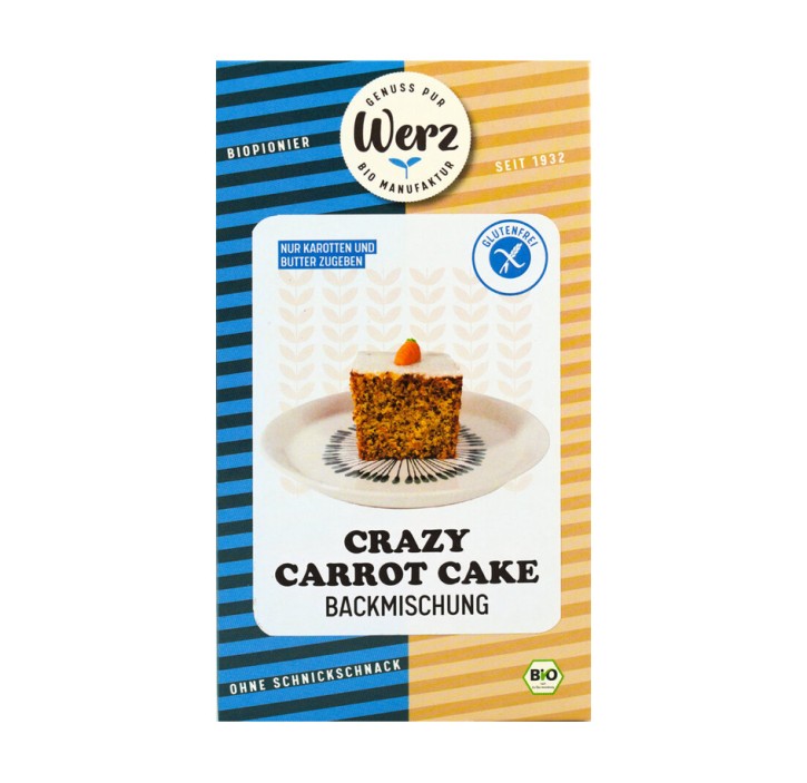 Crazy Carrot Cake, Backmischung, glutenfrei bio 500g Werz