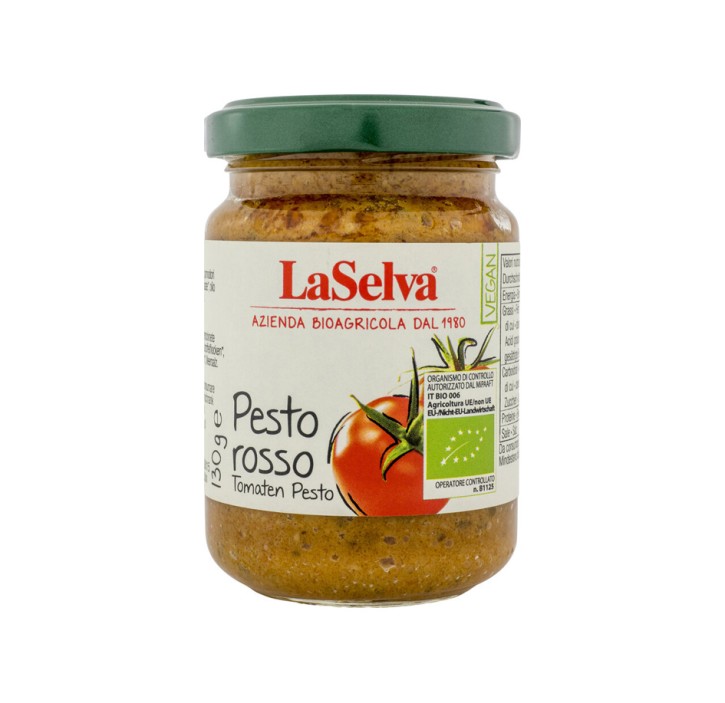 Pesto rosso (Tomaten Pesto) bio 130g  LaSelva
