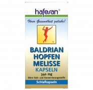 Baldrian + Hopfen + Melisse Kapseln  Hafesan 60Stk